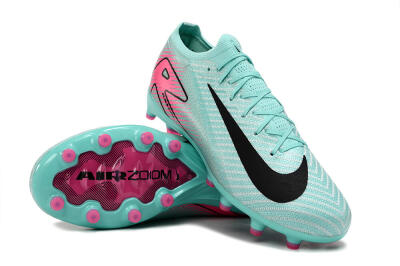 Unisex Nike Air Zoom Mercurial Vapor 16 Elite AG Artificial Grass Low-Tops Football Boots - Green/Pink/Black