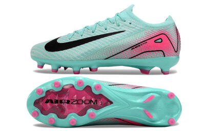 Unisex Nike Air Zoom Mercurial Vapor 16 Elite AG Artificial Grass Low-Tops Football Boots - Green/Pink/Black
