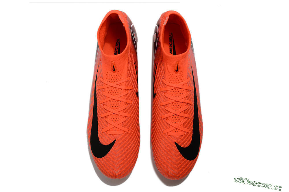 Unisex Nike Air Zoom Mercurial Superfly 10 Elite TF Artificial Turf High-Tops Football Shoes - Red/Black/White 5