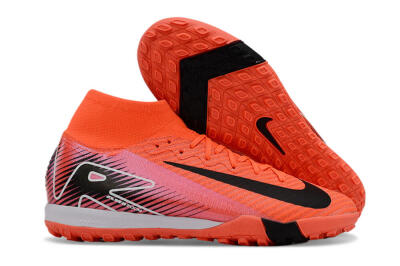 Unisex Nike Air Zoom Mercurial Superfly 10 Elite TF Artificial Turf High-Tops Football Shoes - Red/Black/White