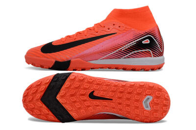 Unisex Nike Air Zoom Mercurial Superfly 10 Elite TF Artificial Turf High-Tops Football Shoes - Red/Black/White