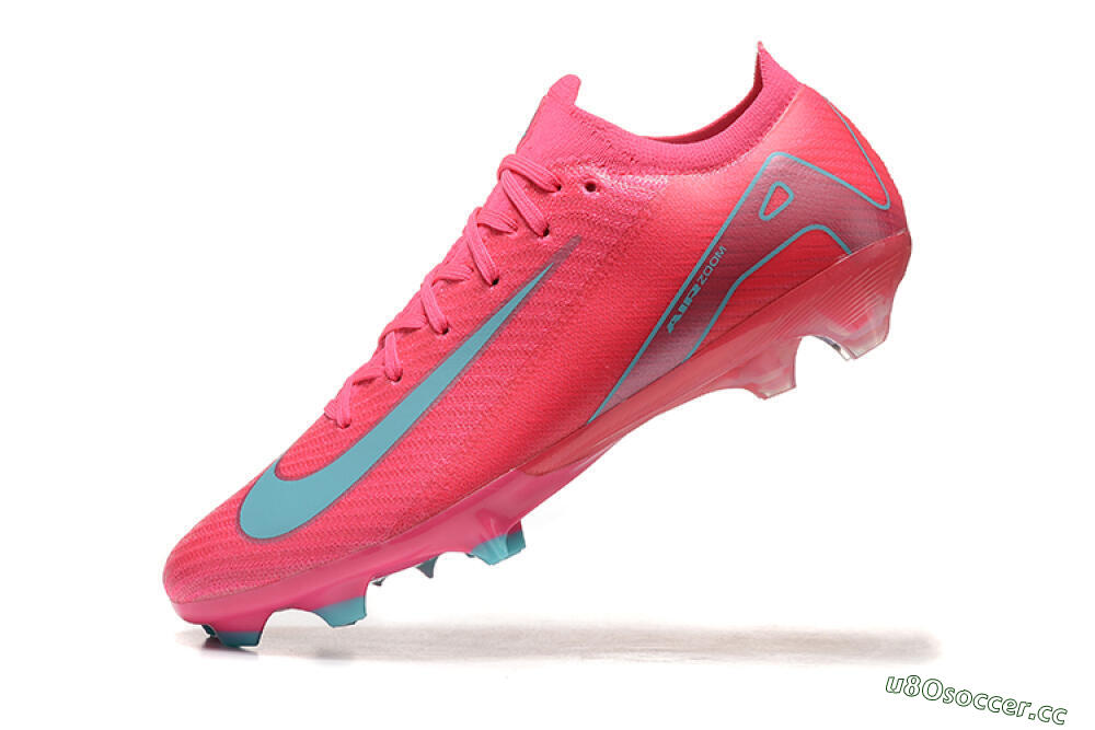 Men's Nike Air Zoom Mercurial Vapor 16 Elite FG Firm Ground High-Tops Football Boots - Pink/Mint 8