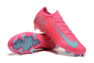 Men's Nike Air Zoom Mercurial Vapor 16 Elite FG Firm Ground High-Tops Football Boots - Pink/Mint