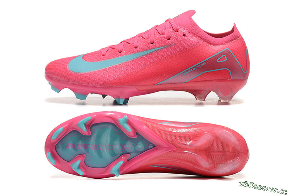 Men's Nike Air Zoom Mercurial Vapor 16 Elite FG Firm Ground High-Tops Football Boots - Pink/Mint 1