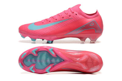 Men's Nike Air Zoom Mercurial Vapor 16 Elite FG Firm Ground High-Tops Football Boots - Pink/Mint