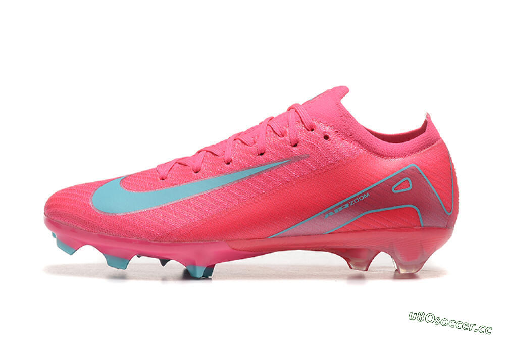 Men's Nike Air Zoom Mercurial Vapor 16 Elite FG Firm Ground High-Tops Football Boots - Pink/Mint 0