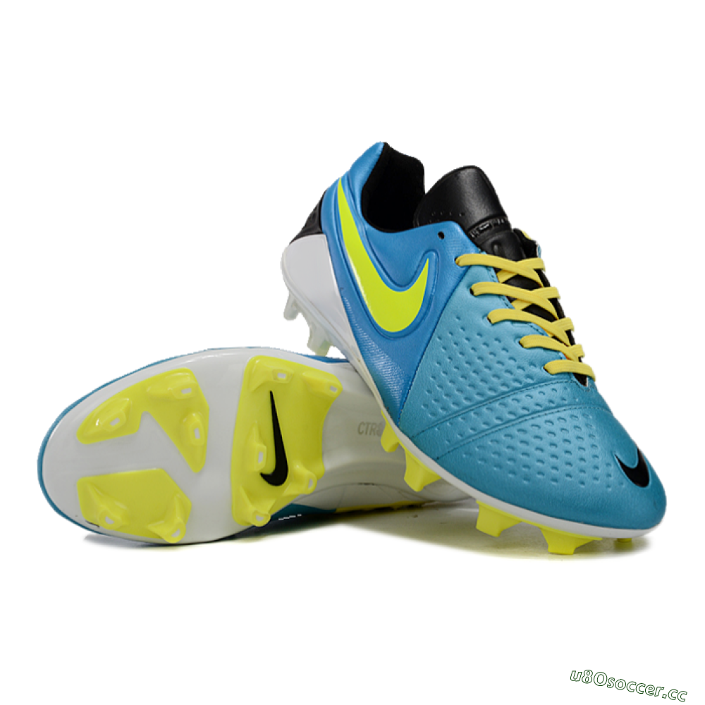 Men's Nike CTR360 Maestri III FG Firm Ground Low-Tops Football Boots - Blue/Yellow/Black 3
