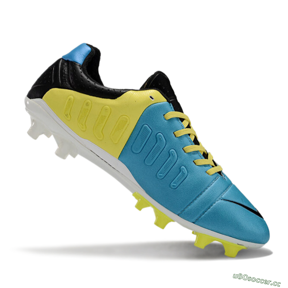 Men's Nike CTR360 Maestri III FG Firm Ground Low-Tops Football Boots - Blue/Yellow/Black 4