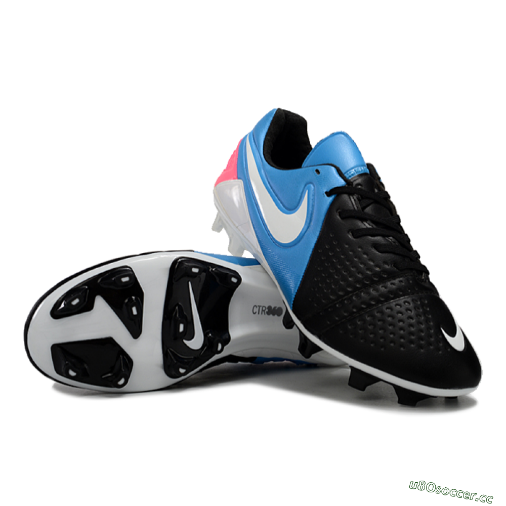 Men's Nike CTR360 Maestri III FG Firm Ground Low-Tops Football Boots - Blue/Black/Pink 3