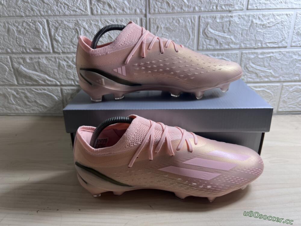 Men's Adidas X Speedportal.1 FG Firm Ground Low-Tops Football Boots - Beige/Black