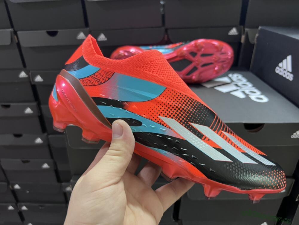 Men's Adidas X Speedportal+ FG Firm Ground Low-Tops Football Boots - Orange/Black