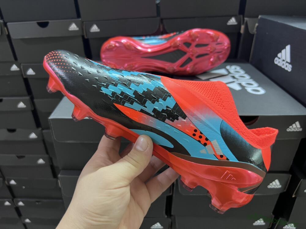 Men's Adidas X Speedportal+ FG Firm Ground Low-Tops Football Boots - Orange/Black