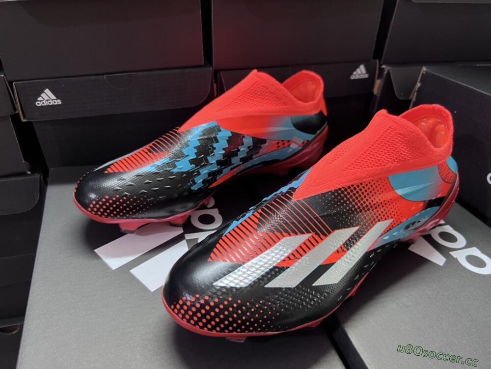 Men's Adidas X Speedportal+ FG Firm Ground Low-Tops Football Boots - Orange/Black