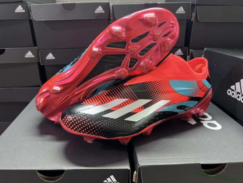 Men's Adidas X Speedportal+ FG Firm Ground Low-Tops Football Boots - Orange/Black