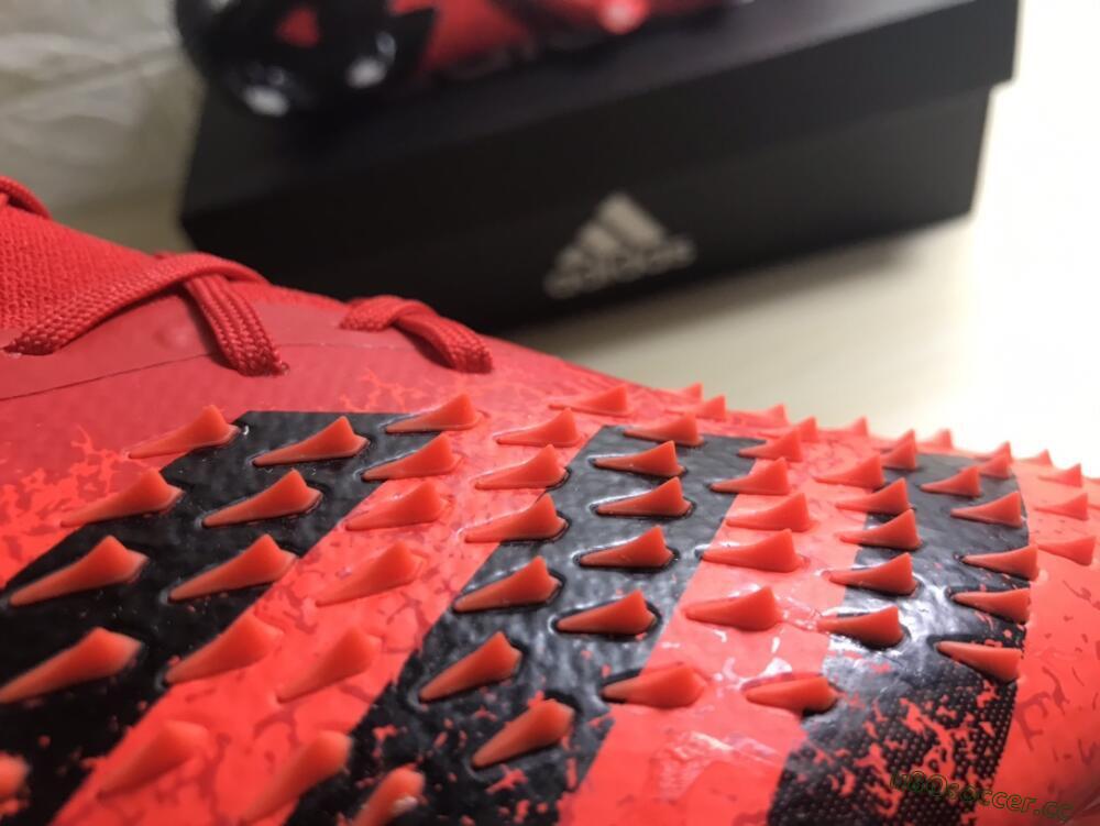 Unisex Adidas Predator Freak.1 FG Firm Ground High-Tops Football Boots - Red/Black