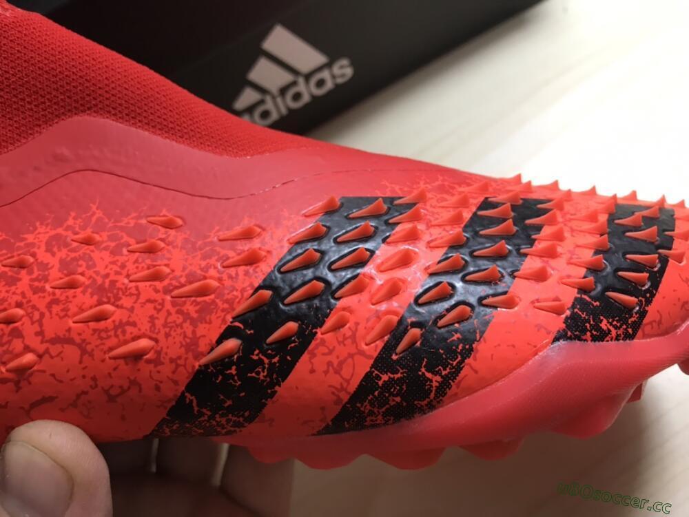 Men's Adidas Predator Freak+ TF Artificial Turf High-Tops Football Shoes - Orange/Black