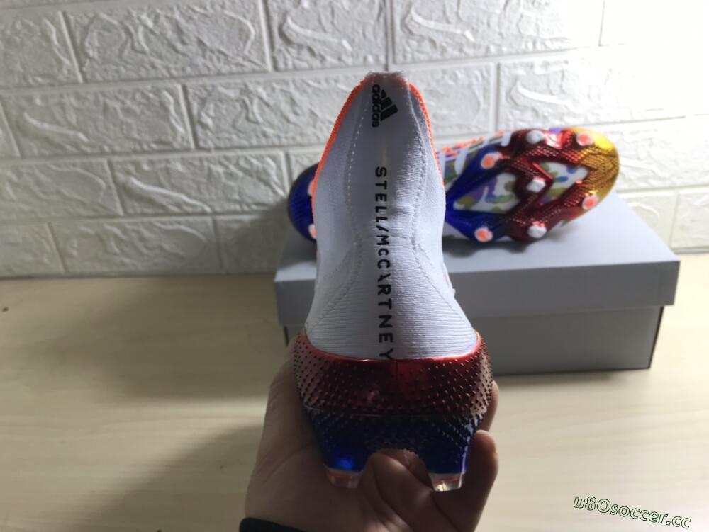 Men's Adidas Predator Freak.1 FG Firm Ground High-Tops Football Boots - White/Rainbow