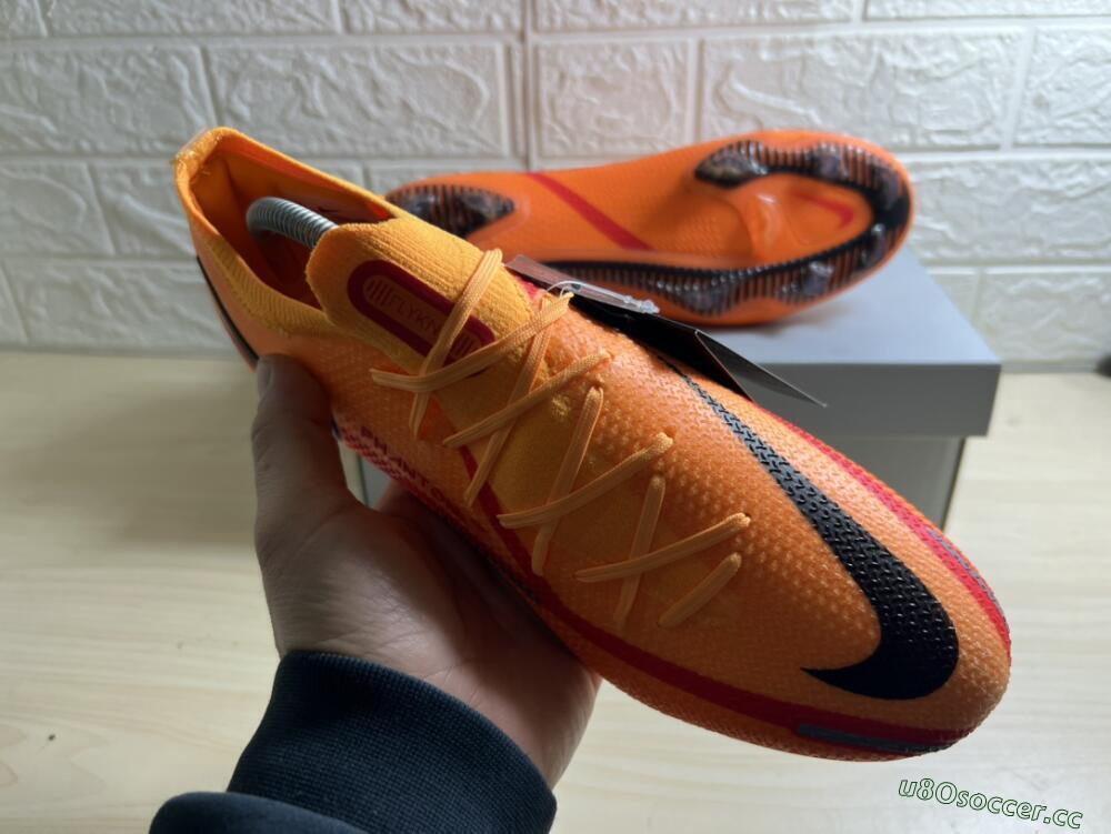 Men's Nike Phantom GT 2 Elite FG Firm Ground Low-Tops Football Boots - Orange/Black