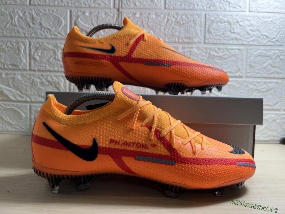 Men's Nike Phantom GT 2 Elite FG Firm Ground Low-Tops Football Boots - Orange/Black