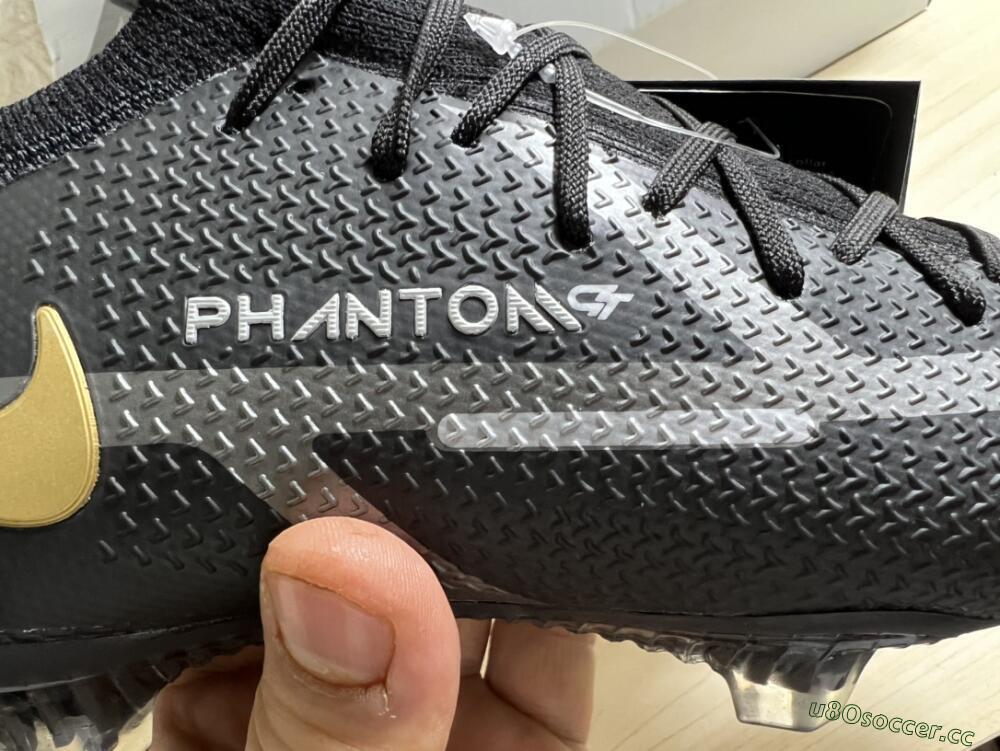 Men's Nike Phantom GT 2 DF FG Firm Ground High-Tops Football Boots - Black/Silver/Gold