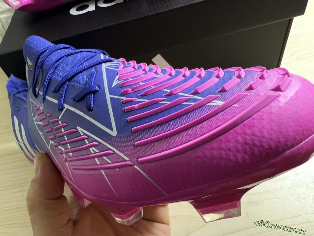 Men's Adidas Predator Edge.1 Low FG Firm Ground Low-Tops Football Boots - Purple/Pink