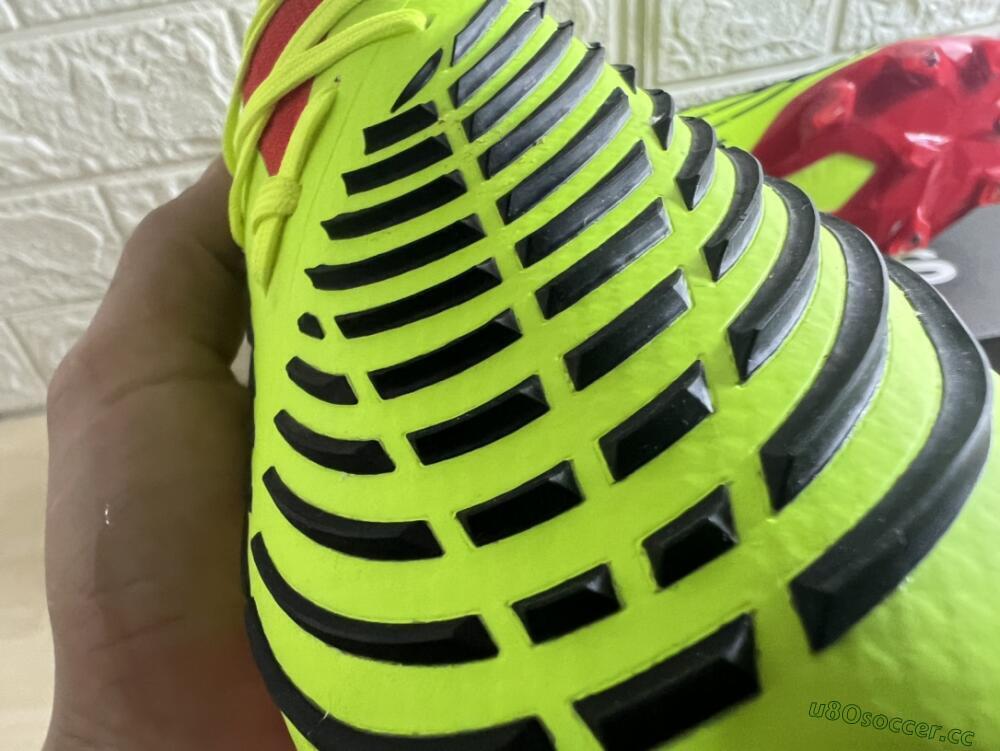 Men's Adidas Predator Edge Geometric.1 FG Firm Ground High-Tops Football Boots - Green/Red