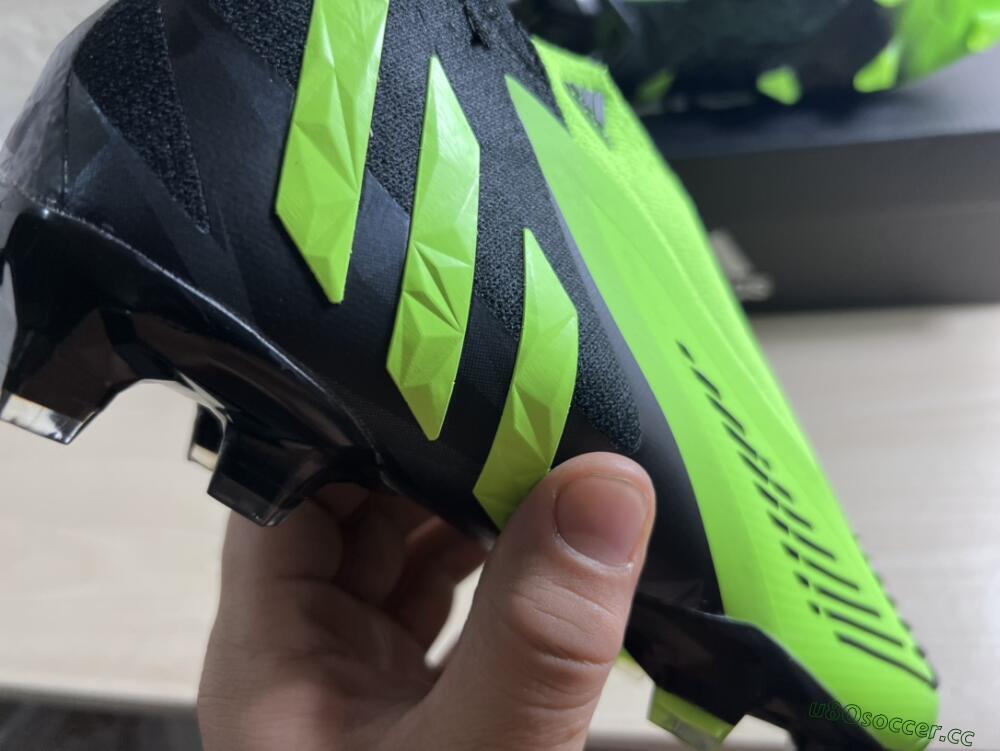 Men's Adidas Predator Edge Geometric+ FG Firm Ground High-Tops Football Boots - Green/Black