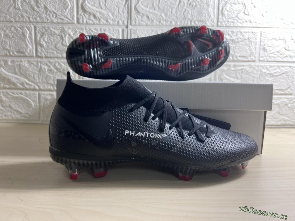 Men's Nike Phantom GT 2 DF Elite FG Firm Ground High-Tops Football Boots - Black