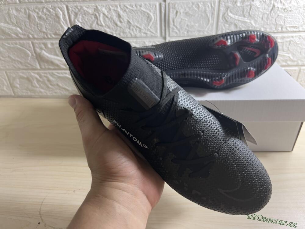 Men's Nike Phantom GT 2 DF Elite FG Firm Ground High-Tops Football Boots - Black