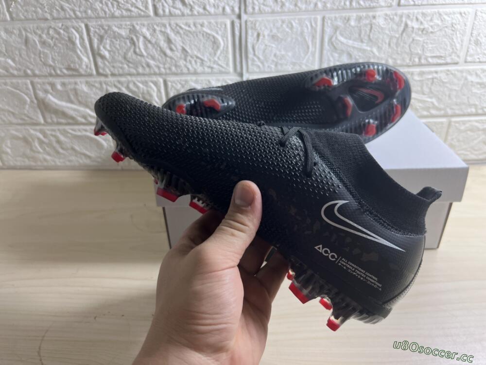 Men's Nike Phantom GT 2 DF Elite FG Firm Ground High-Tops Football Boots - Black