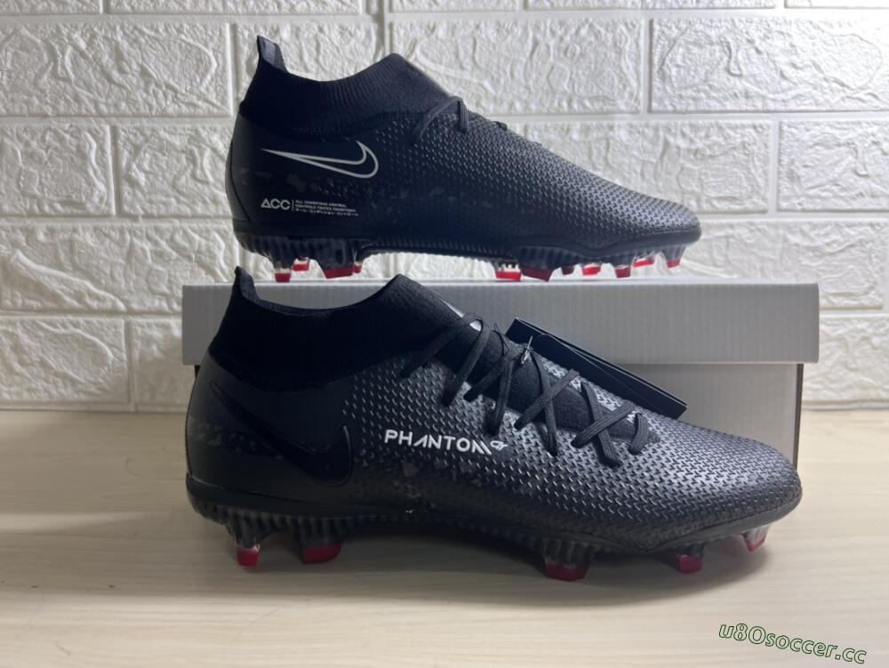 Men's Nike Phantom GT 2 DF Elite FG Firm Ground High-Tops Football Boots - Black