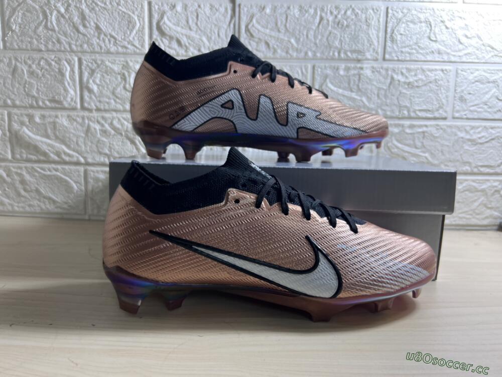 Unisex Nike Air Zoom Mercurial Vapor 15 Elite FG Firm Ground Low-Tops Football Boots - Gold/White/Black