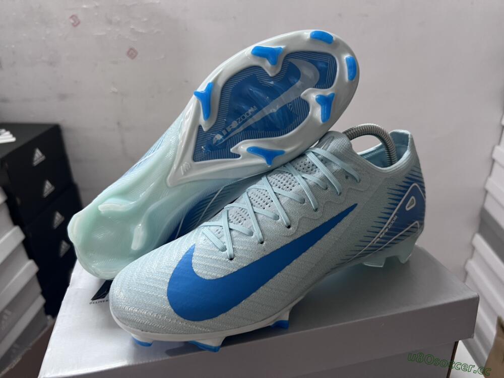 Men's Nike Air Zoom Mercurial Vapor 16 Elite FG Firm Ground Low-Tops Football Boots - Jade/White