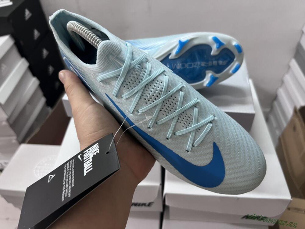 Men's Nike Air Zoom Mercurial Vapor 16 Elite FG Firm Ground Low-Tops Football Boots - Jade/White