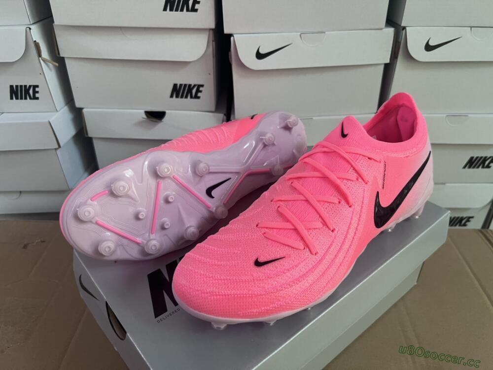 Men's Nike Phantom Luna Elite AG Artificial Grass Low-Tops Football Boots - Pink/Black/White