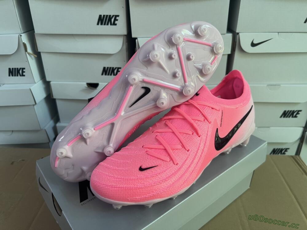 Men's Nike Phantom Luna Elite AG Artificial Grass Low-Tops Football Boots - Pink/Black/White