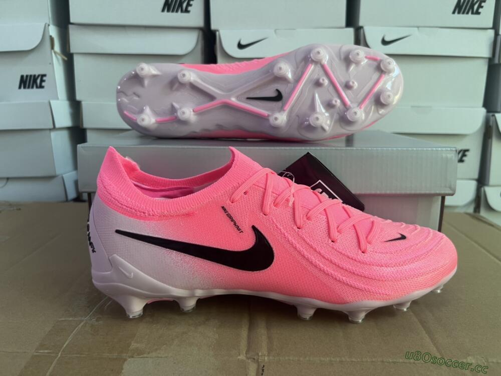 Men's Nike Phantom Luna Elite AG Artificial Grass Low-Tops Football Boots - Pink/Black/White