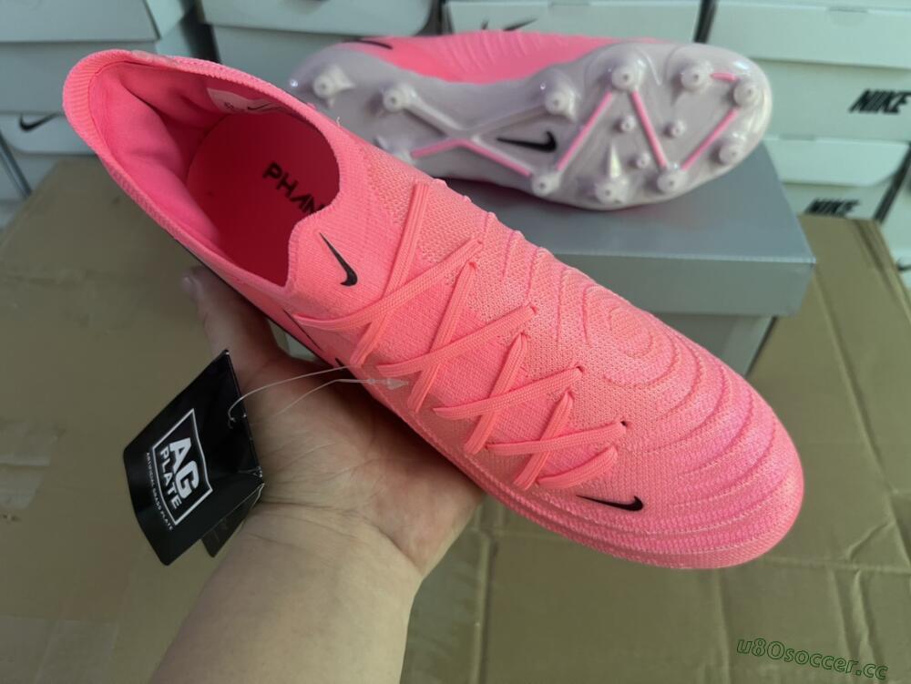 Men's Nike Phantom Luna Elite AG Artificial Grass Low-Tops Football Boots - Pink/Black/White