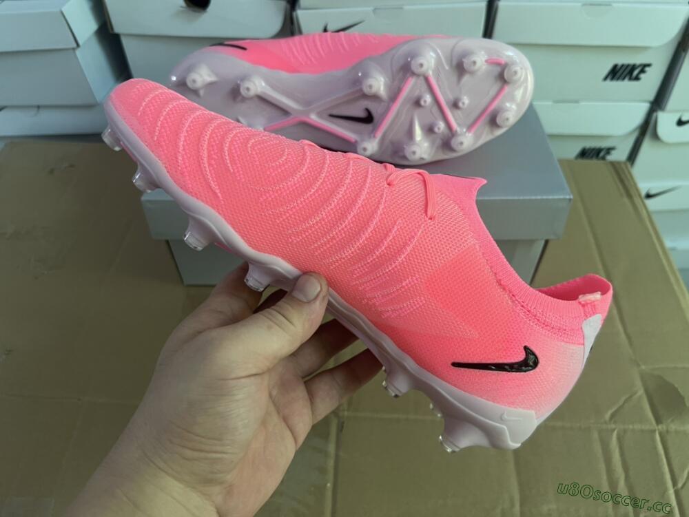 Men's Nike Phantom Luna Elite AG Artificial Grass Low-Tops Football Boots - Pink/Black/White