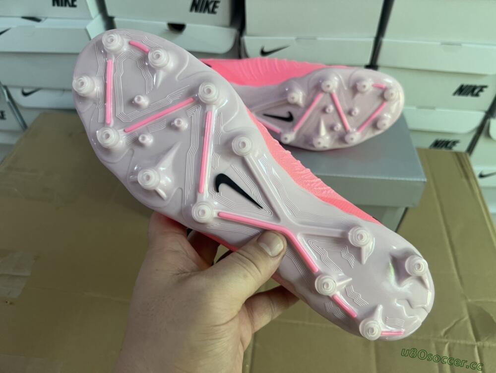 Men's Nike Phantom Luna Elite AG Artificial Grass Low-Tops Football Boots - Pink/Black/White