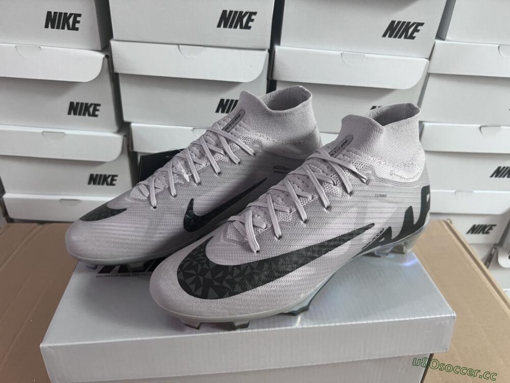 Unisex Nike Air Zoom Mercurial Superfly 9 Elite FG Firm Ground High-Tops Football Boots - Purple/Black/Gold