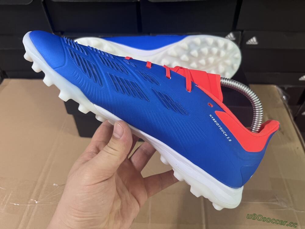 Unisex Adidas Predator 24 Elite TF Artificial Turf Low-Tops Football Shoes - Blue/Red/White