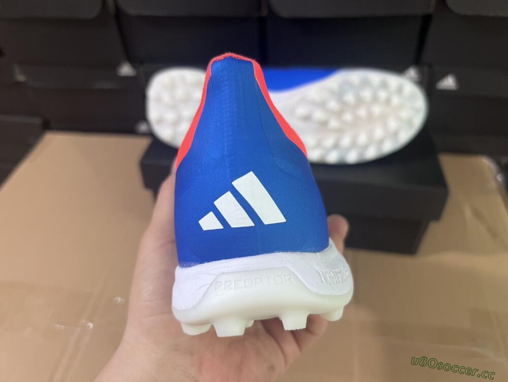 Unisex Adidas Predator 24 Elite TF Artificial Turf Low-Tops Football Shoes - Blue/Red/White