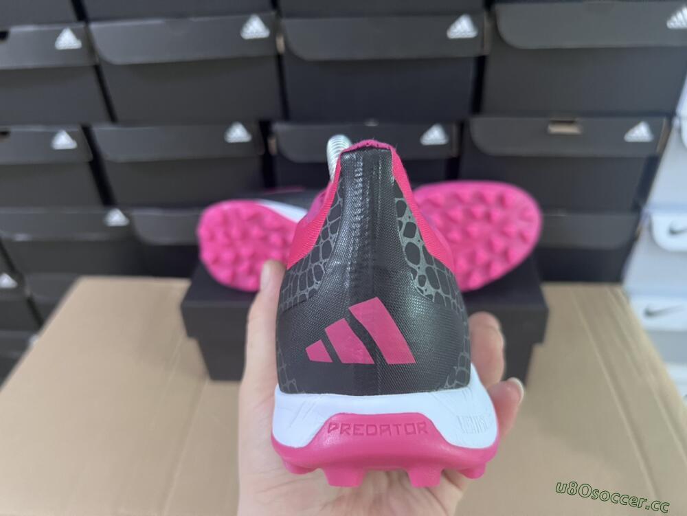 Unisex Adidas Predator 24 Elite TF Artificial Turf Low-Tops Football Shoes - Black/Red/White