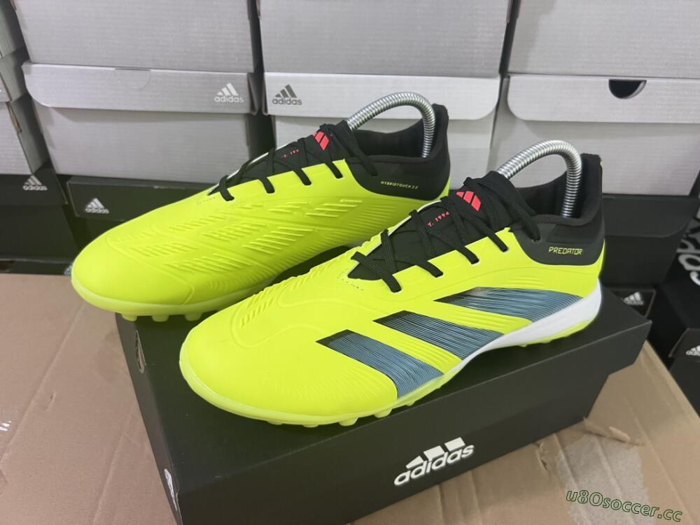 Men's Adidas Predator Accuracy Elite TF Artificial Turf Low-Tops Football Shoes - Yellow/Black/Silver