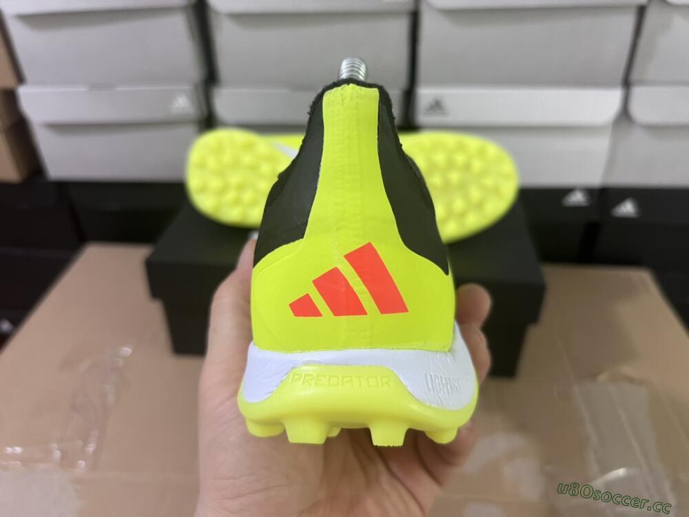 Men's Adidas Predator Accuracy Elite TF Artificial Turf Low-Tops Football Shoes - Yellow/Black/Silver