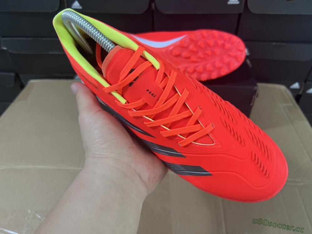 Men's Adidas Predator Elite TF Artificial Turf Low-Tops Football Shoes - Red/Black/White