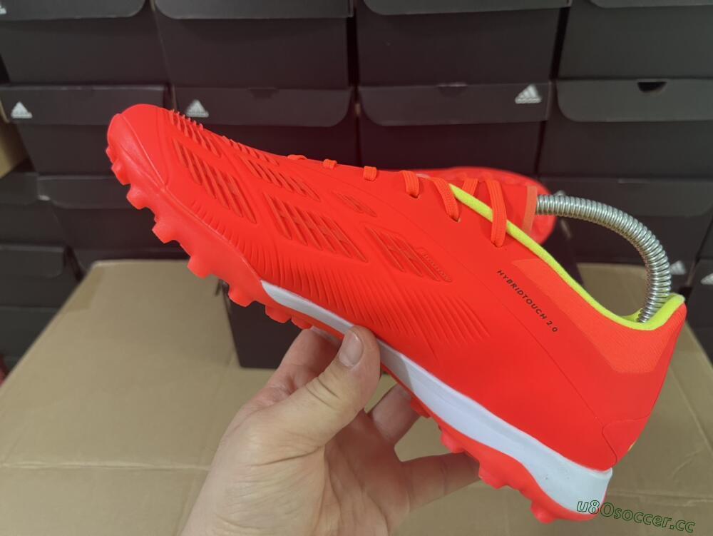 Men's Adidas Predator Elite TF Artificial Turf Low-Tops Football Shoes - Red/Black/White