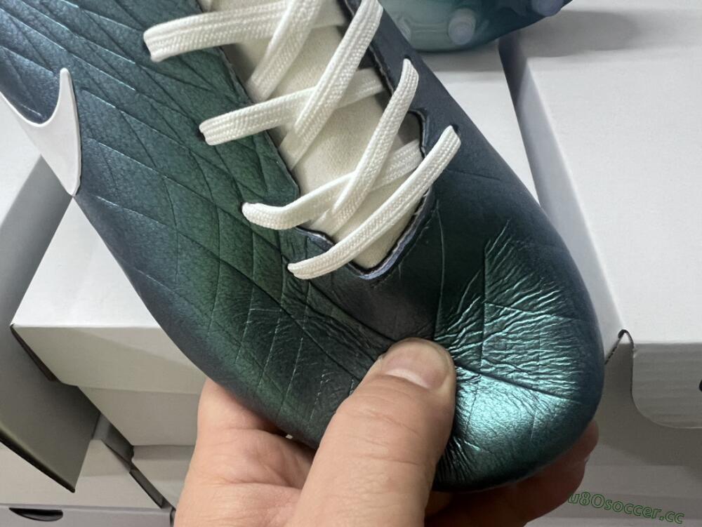 Men's Nike Tiempo Legend 10 Elite FG Firm Ground Low-Tops Football Boots - Jade/White