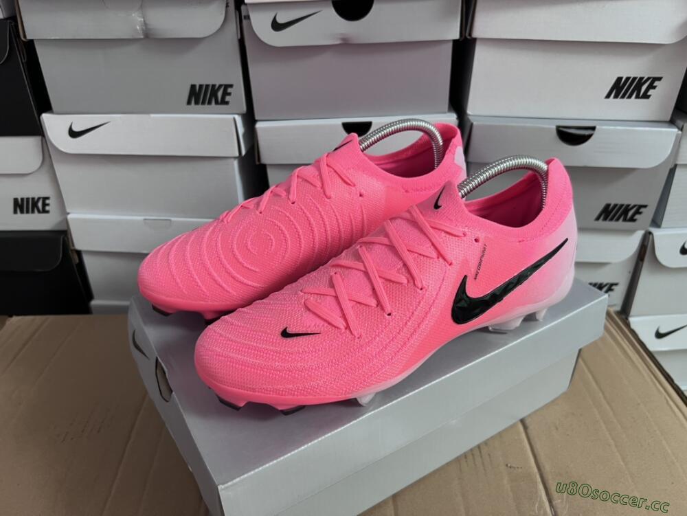 Men's Nike Phantom Luna Elite FG Firm Ground Low-Tops Football Boots - Pink/Black